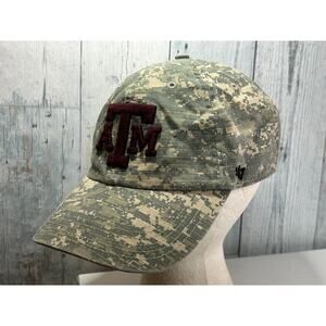 Texas A&M Aggies Hat ’47 Brand Digital Camo Adjustable NCAA OSFA Cap